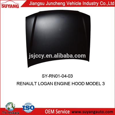 High Quality Steel Engine Hood Model 3 For Renault Logan Auto Parts