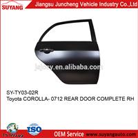 Steel Back Door Auto Parts 2007 Toyota Corolla Parts