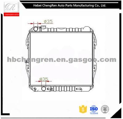 Aluminum Auto Radiator And Car Radiator For 1990-1998 Toyota Hiace Diesel 16400-5B740