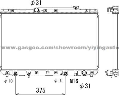 Radiator For Toyota Camry 5S-FE 16400-74880,16400-03060,16400-03061,16400-74760