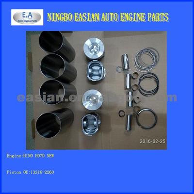 HINO H07D NEW Cylinder Liner Kits,Forklift Engine Parts,Piston Kit,OE:13216-2260