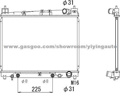 Radiator For Toyota Yaris 16400-21060,16400-21080,16400-21120