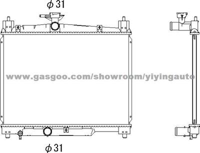 Radiator For Toyota Yaris 16400-23080,16400-23100,16400-0J010