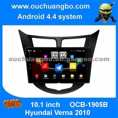 Ouchuangbo Car Gps Navigation Android 4.4 For Hyundai Verna 2010 With 3g Wifi Bt Usb Radio Stereo System