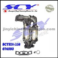 Exhaust Manifold With Integrated Catalytic Converter For RAV4 2.0L-L4 01-03 25051-28080 2505128080 25051-28081 2505128081 2505128260 674-593 674593