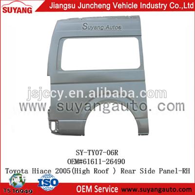 High Quality Steel Rear Side Panel RH For Toyota Hiace High Roof Body Parts