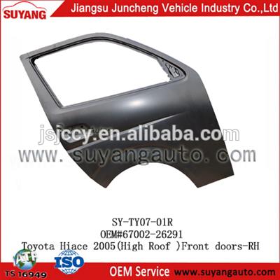 High Quality Steel Front Door RH(High Roof) For Japanese Used Toyota Hiace Diesel Van