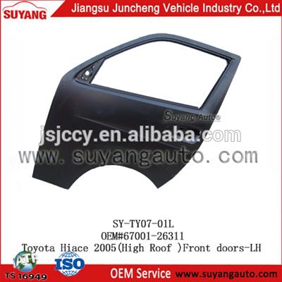 High Quality Steel Front Door LH Used For Toyota Hiace 2005 High Roof Bus Door Parts