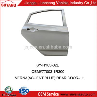 OEM VERNA(ACCENT BLUE) Rear Door For Korean Hyundai Auto Spare Parts