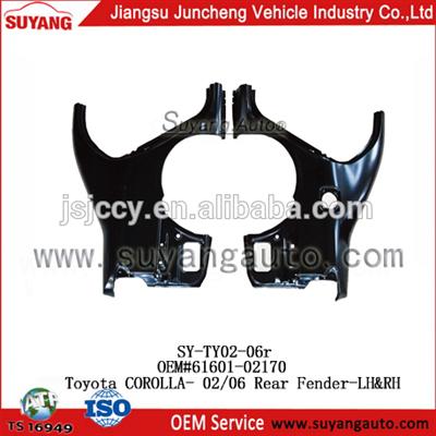 High Quality Steel Rear Fender For Toyota Corolla Spare Parts Dubai 02/06