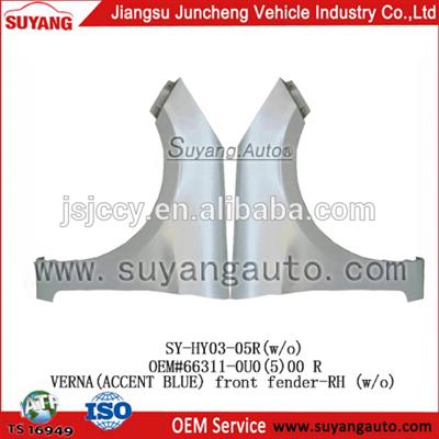 High Quality Steel Front Fender RH For Auto Spare Parts Hyundai Solaris(Verna)