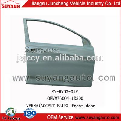 High Quality Steel Front Door For Auto Car Parts Hyundai Verna(Accent Blue)