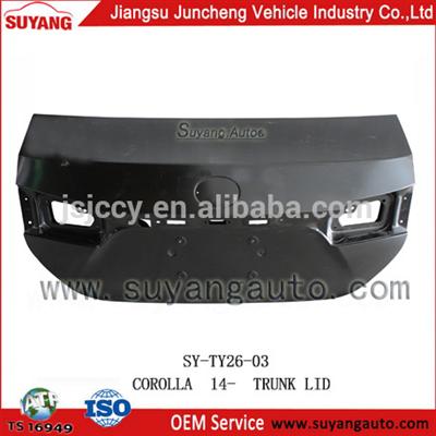 Auto Spare Parts Accessories Trunk Lid for Toyota Corolla 2014 Body Kits