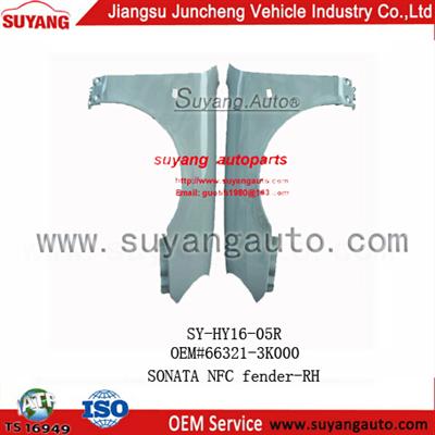 High Quality Steel Front Fender RH For Hyundai Sonata NFC Auto Spare parts