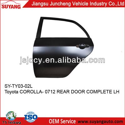 High Quality Steel Back Door For Toyota Corolla(2007-2012)