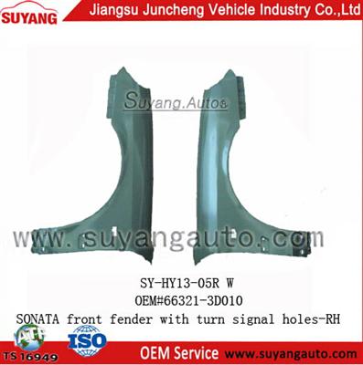 High Quality Steel Front Fender With Turn Signal Hole RH For Hyundai Sonata Spare Parts Accessories