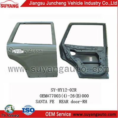 High Quality Steel Rear Door RH Auto Parts Used Hyundai Santa Fe