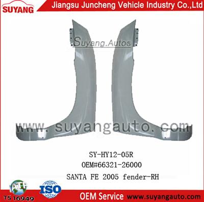 High Quality Steel Front Fender RH For Hyundai Santa Fe 2005 Parts Accessories