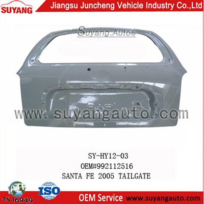 High Quality Steel Tail Door Used for Car Hyundai Santa Fe 2005