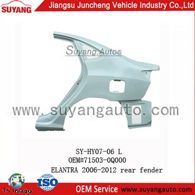 High Quality Steel Rear Fender For Hyundai Elantra Genuine Spear Parts