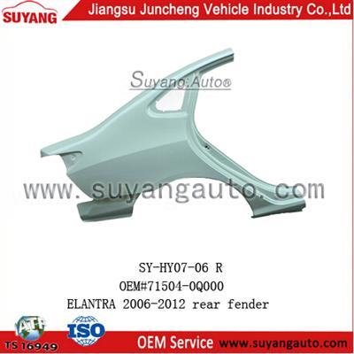 High Quality Steel Rear Fender For Car Parts Hyundai Elantra