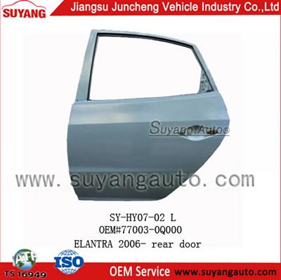 High Quality Steel Rear Door For Car Part Hyundai Elantra