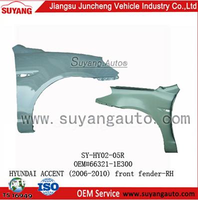 High Quality Steel Front Fender For Hyundai Accent Genuine Auto Spear Parts