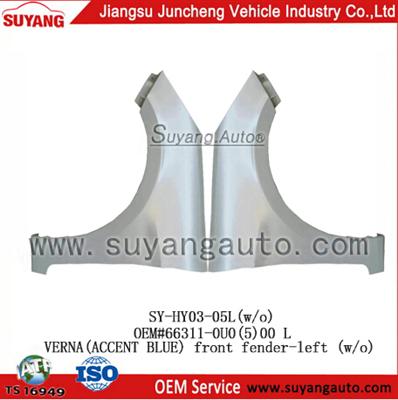 High Quality Steel Front Fender For Hyundai Verna Car Parts