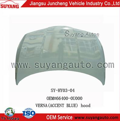 High Quality Steel Hood For Used Hyundai Verna Cars Accessories