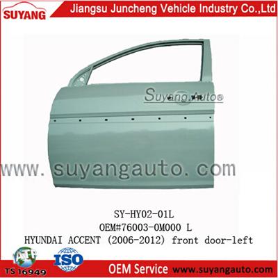 High Quality Steel Front Door For Korean Hyundai Accent Auto Spear Parts