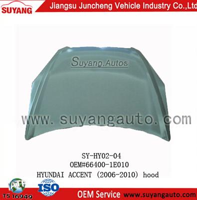 High Quality Steel Hood For Auto Spear Parts Hyundai Accent UAE