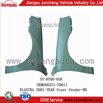 High Quality Steel Front Fender For Car Part Hyundai Elantra