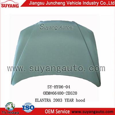 High Quality Steel Hood For Car Parts Hyundai Elantra Spear Parts