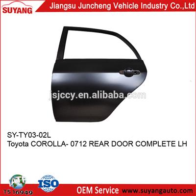 OEM Back Door For Toyota Corolla Car Auto Body Parts