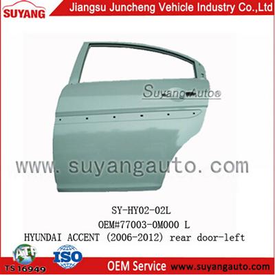 High Quality Steel Rear Door Parts For Hyundai Accent