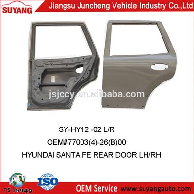 Steel Replacement Back Door For Auto Parts Hyundai Santa Fe