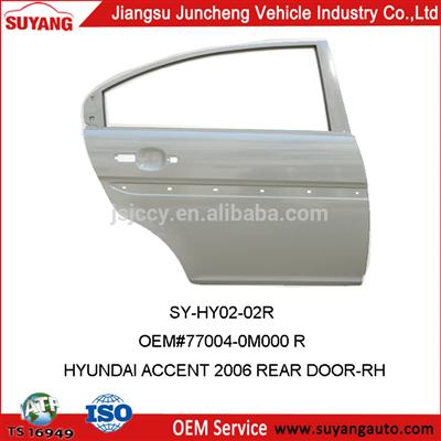 Rear door replaced for HYUNDAI ACCENT 2006 auto body parts taiwan auto body parts auto body parts names