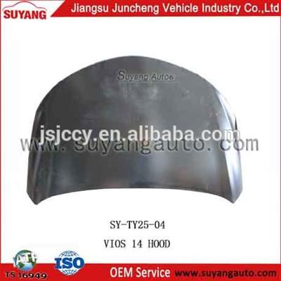 High Quality Steel Engine Hood For Toyota Vios 14 Spare Parts Japan