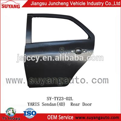 High Quality Steel Rear Door LH For Toyota Yaris Spare Parts