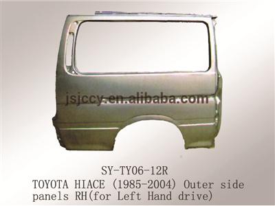 High Quality Steel Outer Side Panel RH For Toyota Hiace Auto Parts Japan