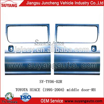 High Quality Steel Middle Door RH Used Toyota Hiace Van Spare Parts