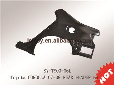 High Quality Steel Rear Fender LH Used Auto Parts Toyota Corolla Car for 07/09