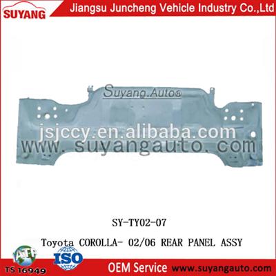 High Quality Steel Rear Panel Assy For Toyota Corolla Spare Parts Dubai