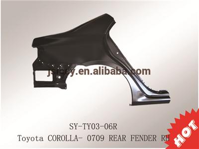 High Quality Steel Rear Fender RH body parts Used For Toyota Corolla 07/09