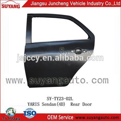 New Arrival Item Car Back Door for Toyota Yaris 4D Sedan Auto Body Parts