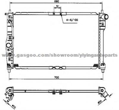 Radiator For DAEWOO 96182260,P96182260