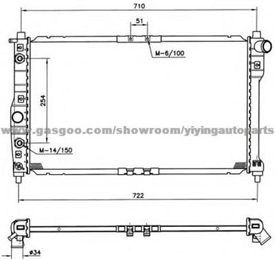 Radiator For Daewoo Nubira 96181369,96351931