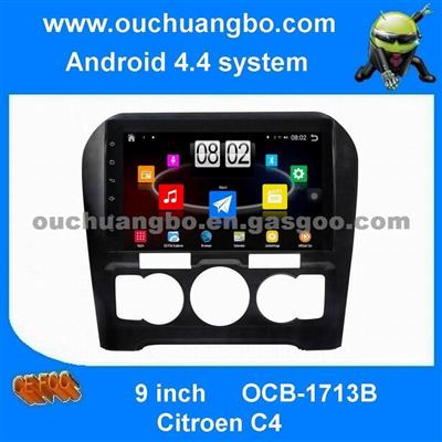 Ouchuangbo Car Dvd Radio Multi Media Pure Android 4.4 For Citroen C4 Support Phone Book DDR3 1GB Wifi 3g