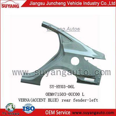 SUYANG Rear fender FOR HYUNDAI VERNA(ACCENT BLUE)