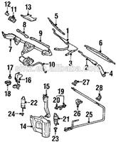 Windshield Wiper Linkage without motor 2038200712 for Mercedes W203 2000-2007